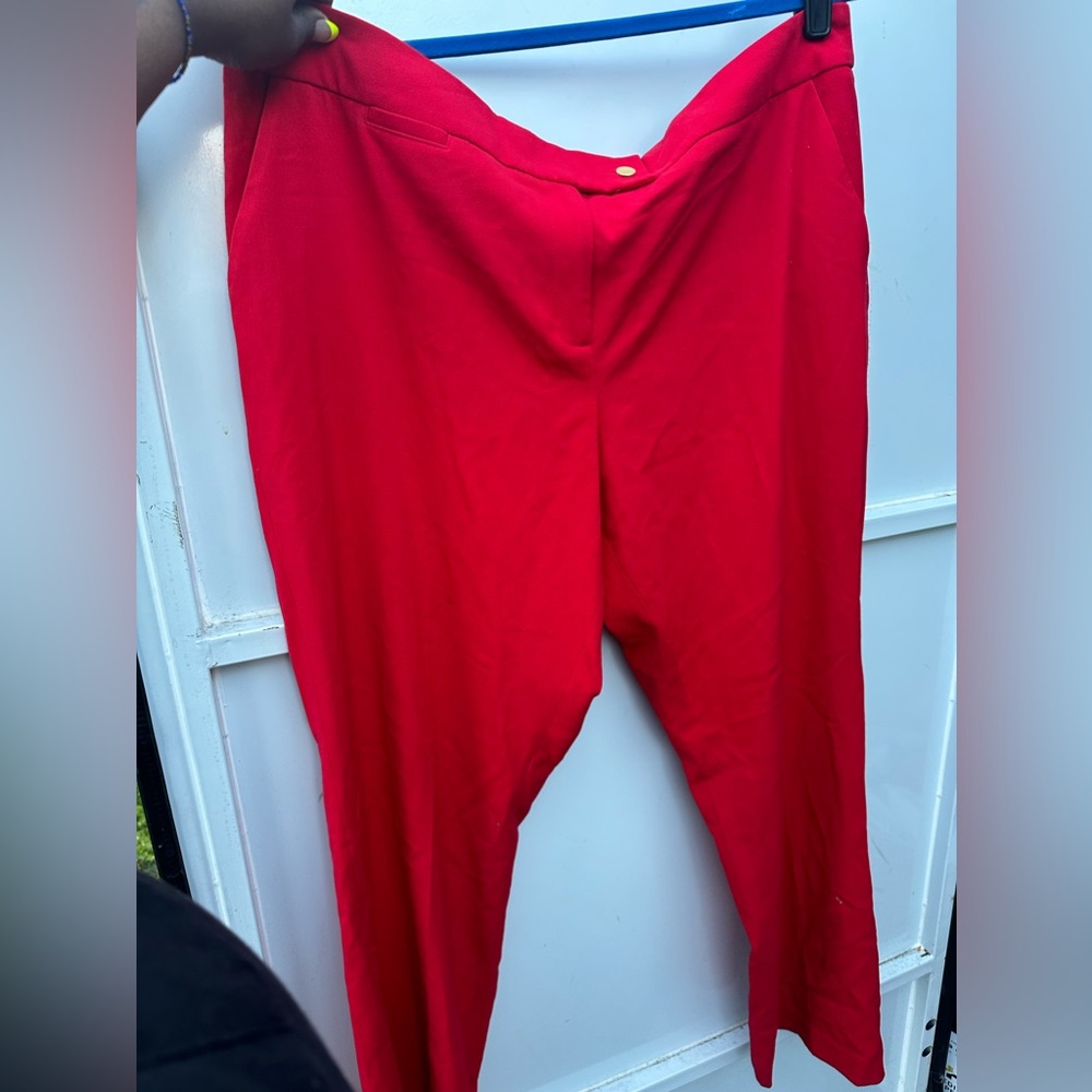 Red Tahari Slacks